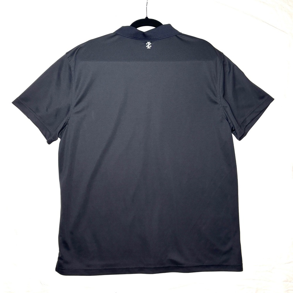 IZOD GOLF Performance Polo Men's Dark Gray Textured Polo Shirt XL Preppy - Picture 3 of 8